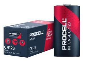 Duracell Procell Intense Lithium batterij CR123A 3V doos(10) 3015190
