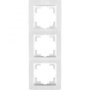 Benson Wandcontactdoos - Afdekraam - 3-voudig - Wit