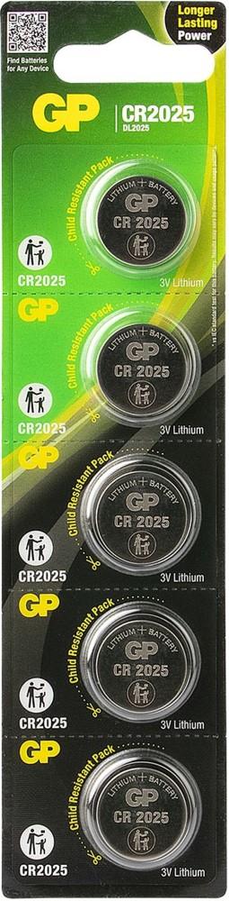 GP GP CR2025 lithium 3Volt blister 5 - 3212344