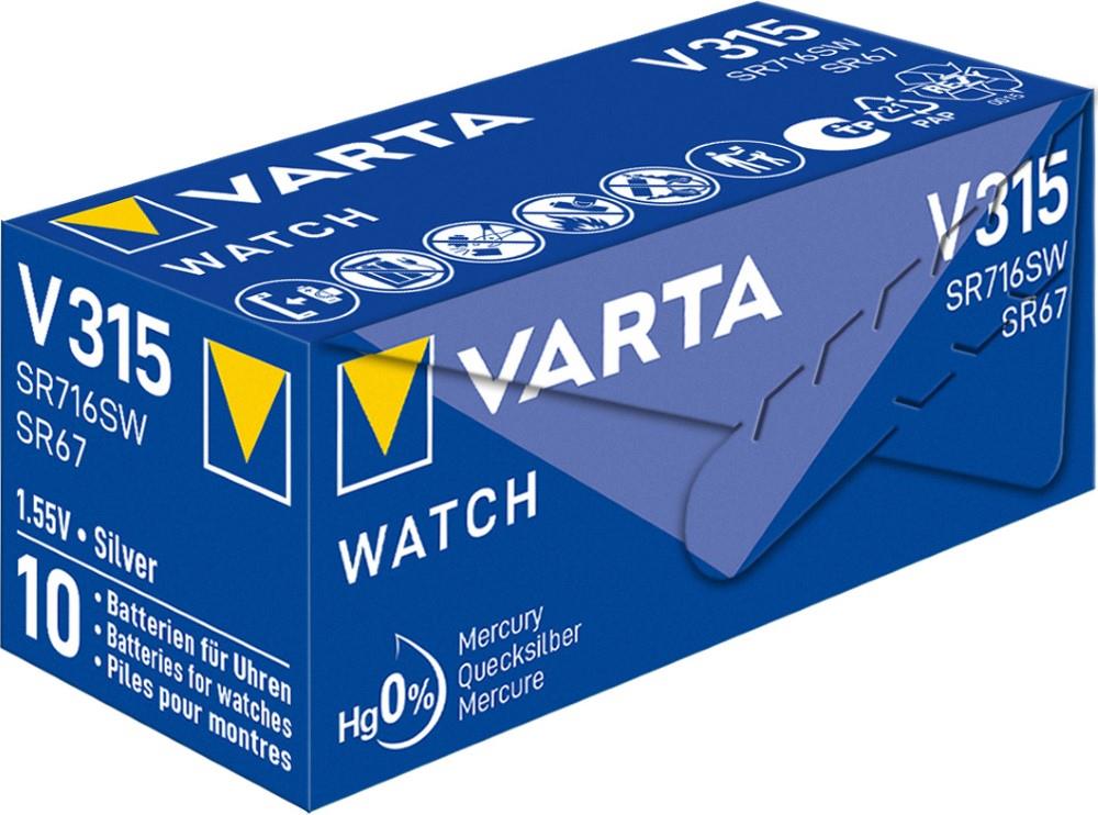 Varta 315 SR67 10 stuks in doosje