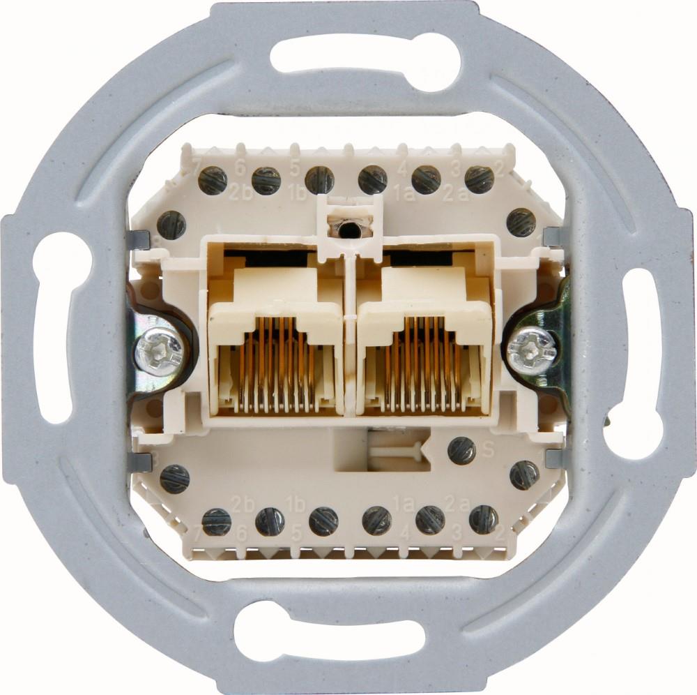 Enzo Kopp inbouw unit UTP CAT5 RJ45 2-voudig 4620311
