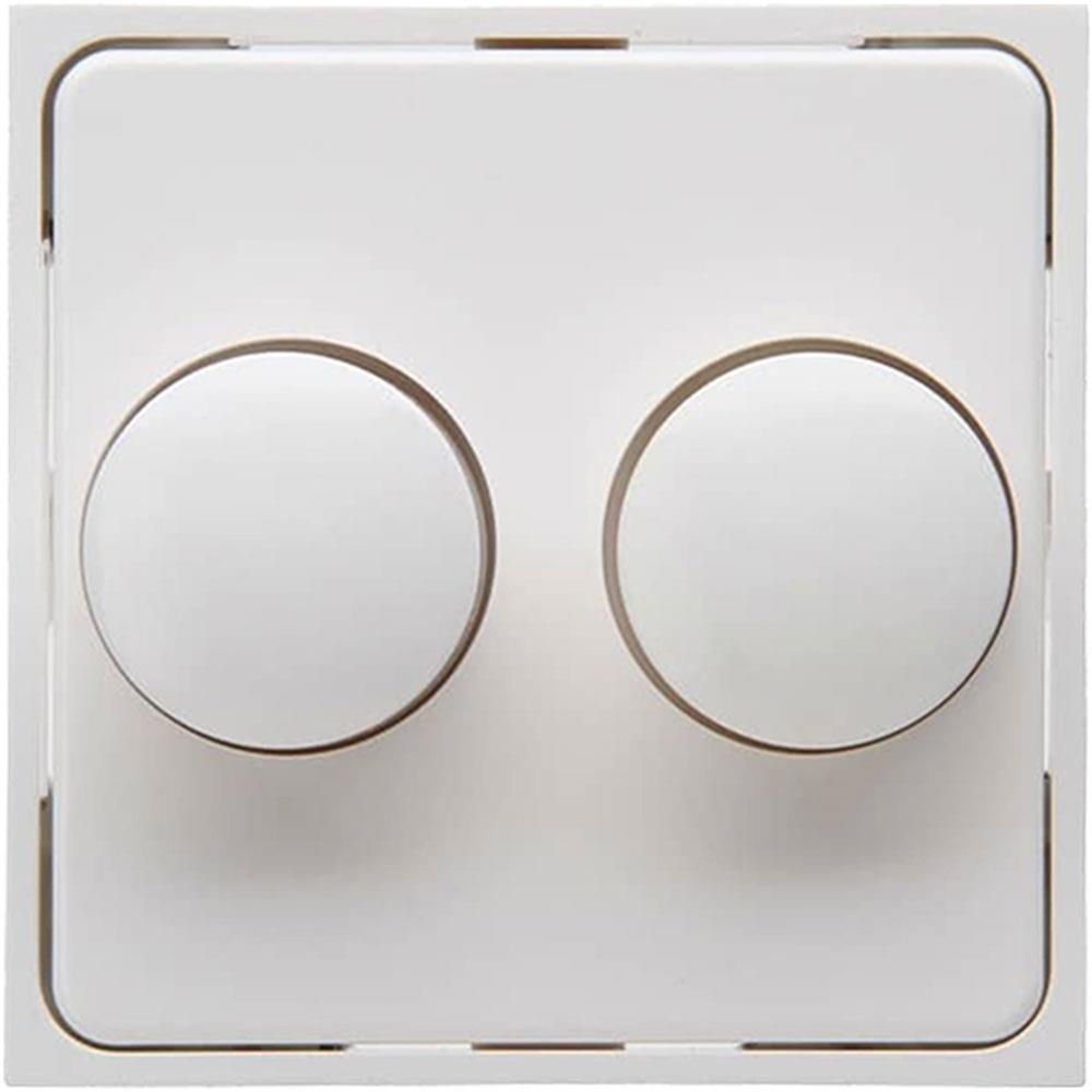 Enzo Kopp HK07 WIT afdekplaat + knop DUO dimmer 4622035