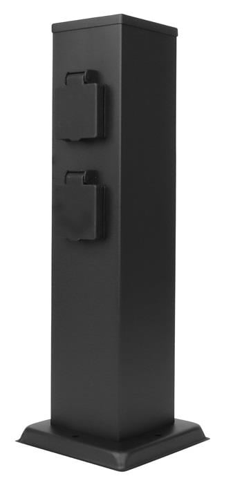 Enzo Stopkontakt dubbel met timer spatwaterdicht spie 5070110