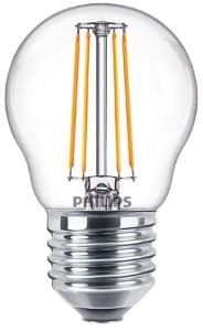 Philips LED kogel E27 4 3-40W 2700K filament helder LED3749