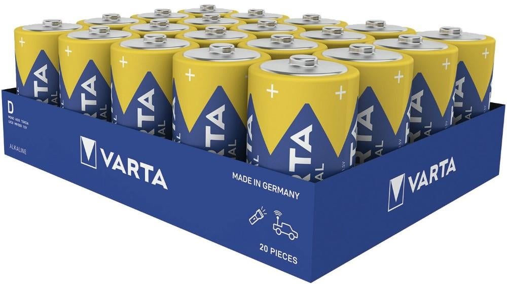 Varta Alkaline Industrial PRO batterij D tray(20) 3015378
