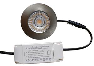 Enzo Hope Meubelspot inbouw LED 4 5W 3000K geschuurd staal 5012542