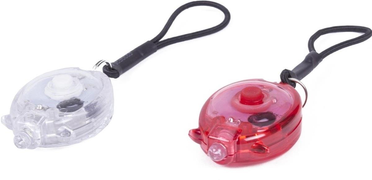 Enzo Benson LED fietslampset met elastiek mini 2 delig rood wit 5700335