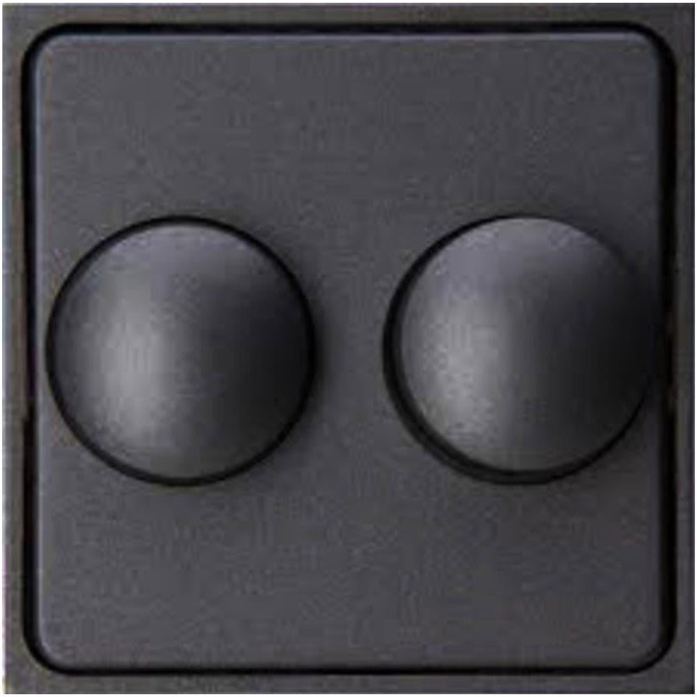 Enzo Kopp HK07 antraciet afdekplaat + knop DUO dimmer 4623035