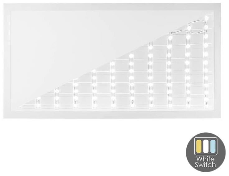 Enzo LED backlit paneel wit 120x60cm 50W 5000Lm Tri-White 5016100