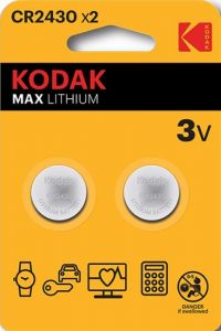Kodak CR2430 lithium knoopcel batterij blister(2) - 3241080
