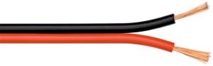 Enzo Luidsprekersnoer 2 x 0,75 qmm rood/zwart - 1394530