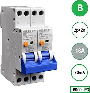 Enzo Aardlek fornuisautomaat 2 x 16A B kar 30mA 2p SEP 4518097