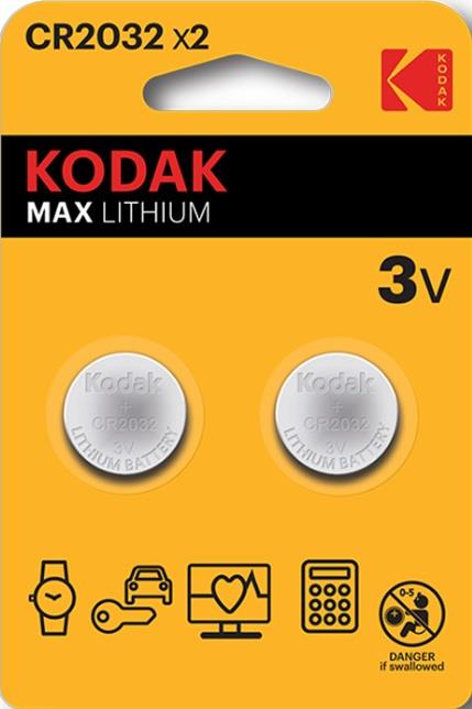 Enzo Kodak CR2032 lithium knoopcel batterij blister(2) 3241070