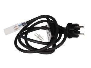 Aansluitsnoer LED Lichtslang 1,8m zwart - 5801300