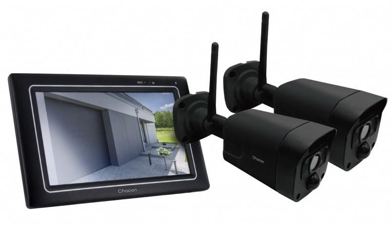 Enzo Chacon Draadloze bewakingsset met display + 2 Wifi outdoor camera`s 7900025