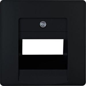 Kopp HK05 mat zwart afdekplaat UTP dubbel - 4621660