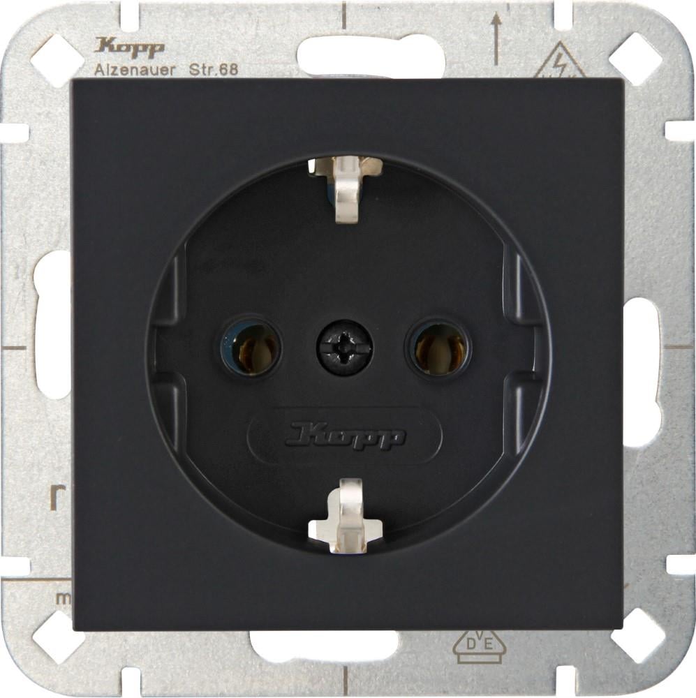 Enzo Kopp HK07 antraciet inbouw stopcontact RA 4623100