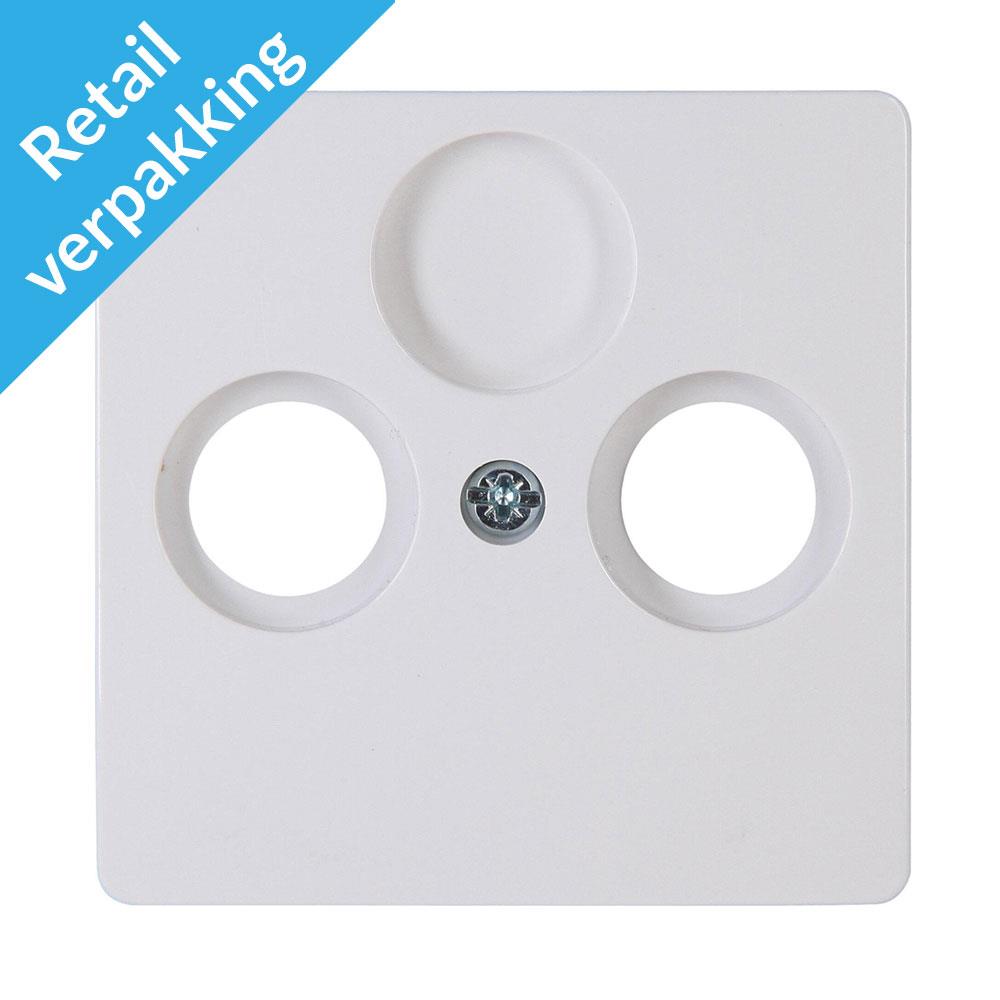 Kopp Paris arctic wit afdekplaat voor coax - 4625040