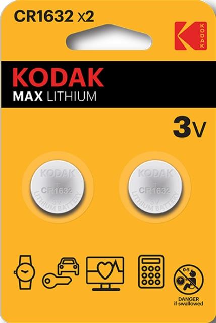 Enzo Kodak CR1632 lithium knoopcel batterij blister(2) 3241040