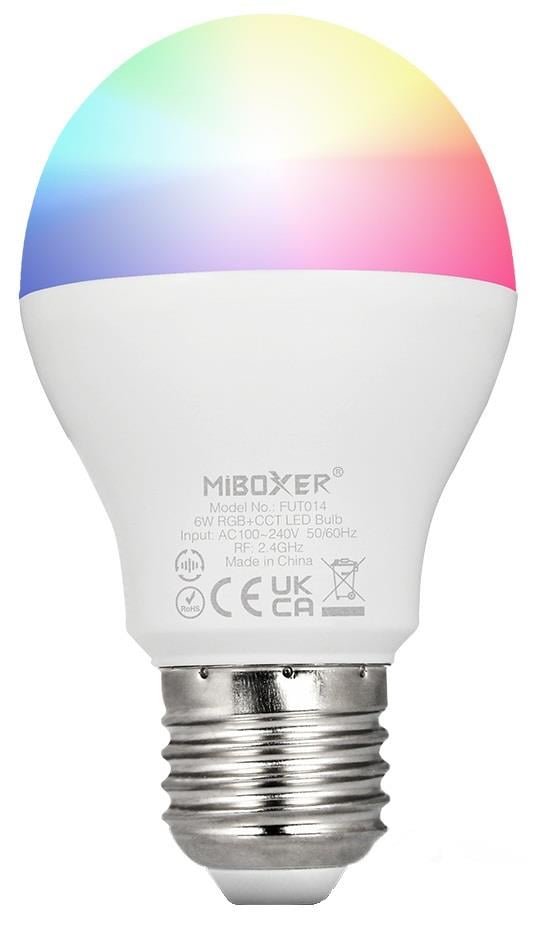 Mi-light MiBoxer RGB-CCT LED E27 GLS 6W RF 2.4G LED0217