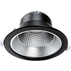 Enzo Tronix LED downlighter zwart reflector 28W Tri-White LED2435