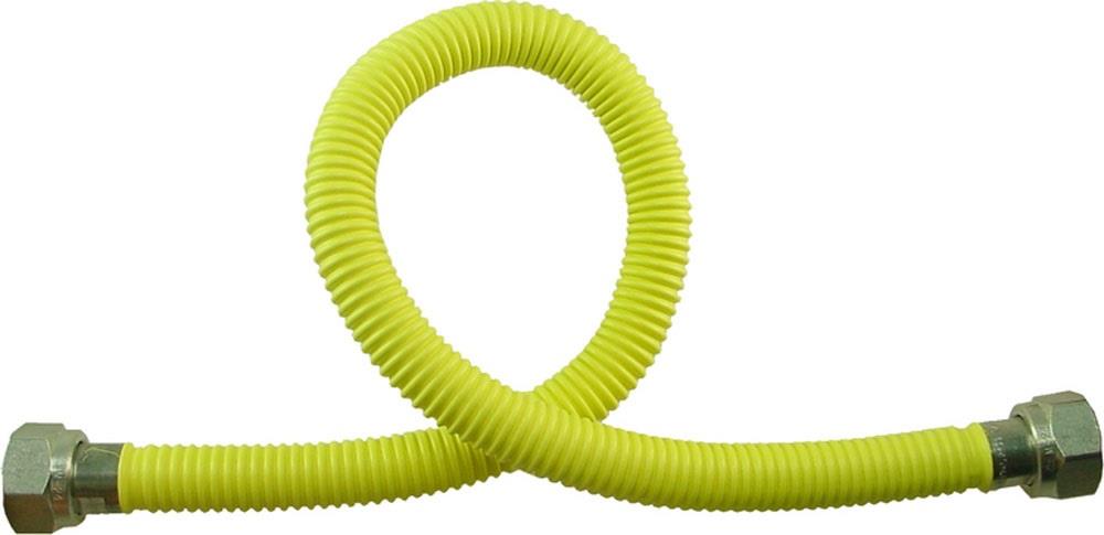 Enzo Gasslang RVS ommanteld 60cm geel - 1400164