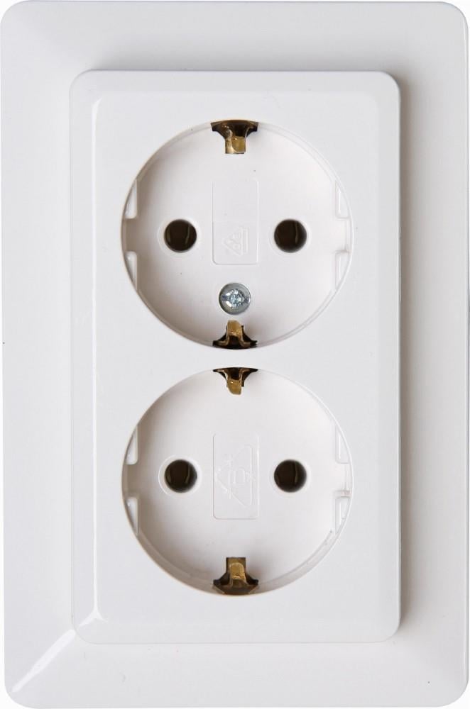 Kopp HK02 WIT inbouw stopcontact RA dubbel