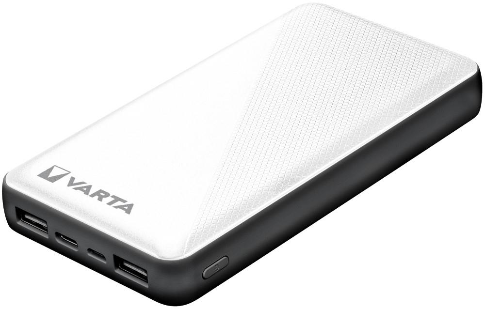 Varta Powerbank 15.000mA zilver + led indicatie USB en USB-C - 3509020