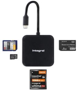 Integral USB-C Geheugenkaartlezer alles in 1 - 9500097