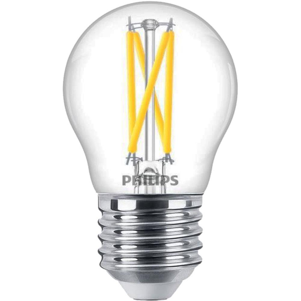 Philips LED kogel E27 2 8-25W filament helder dimtone LED3286