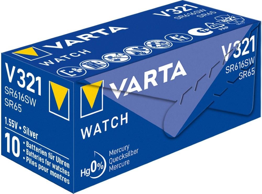 Varta 321 SR65 10 stuks in een doosje
