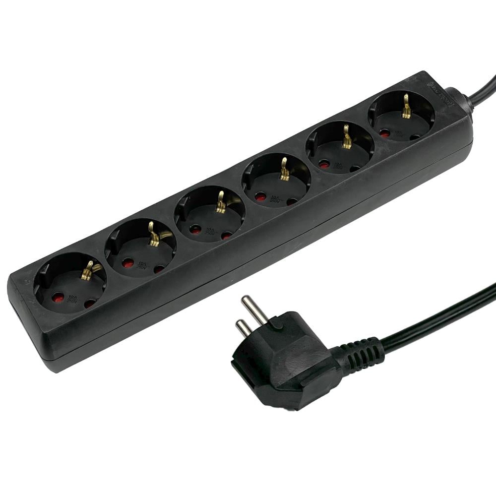 Enzo Tafeldoos 4V RA 3x1,5qmm 3 mtr zwart 6872600