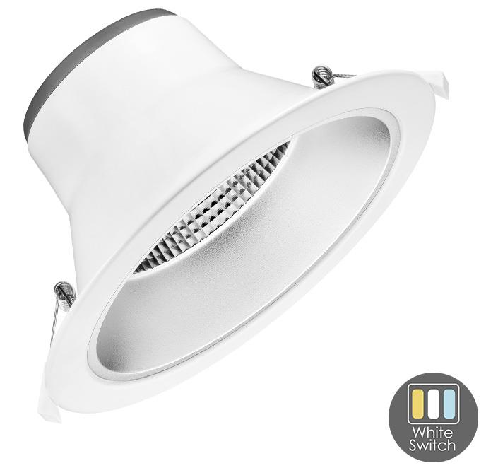 Enzo CCT LED downlighter wit reflector 15W Tri-White dimbaar LED2509
