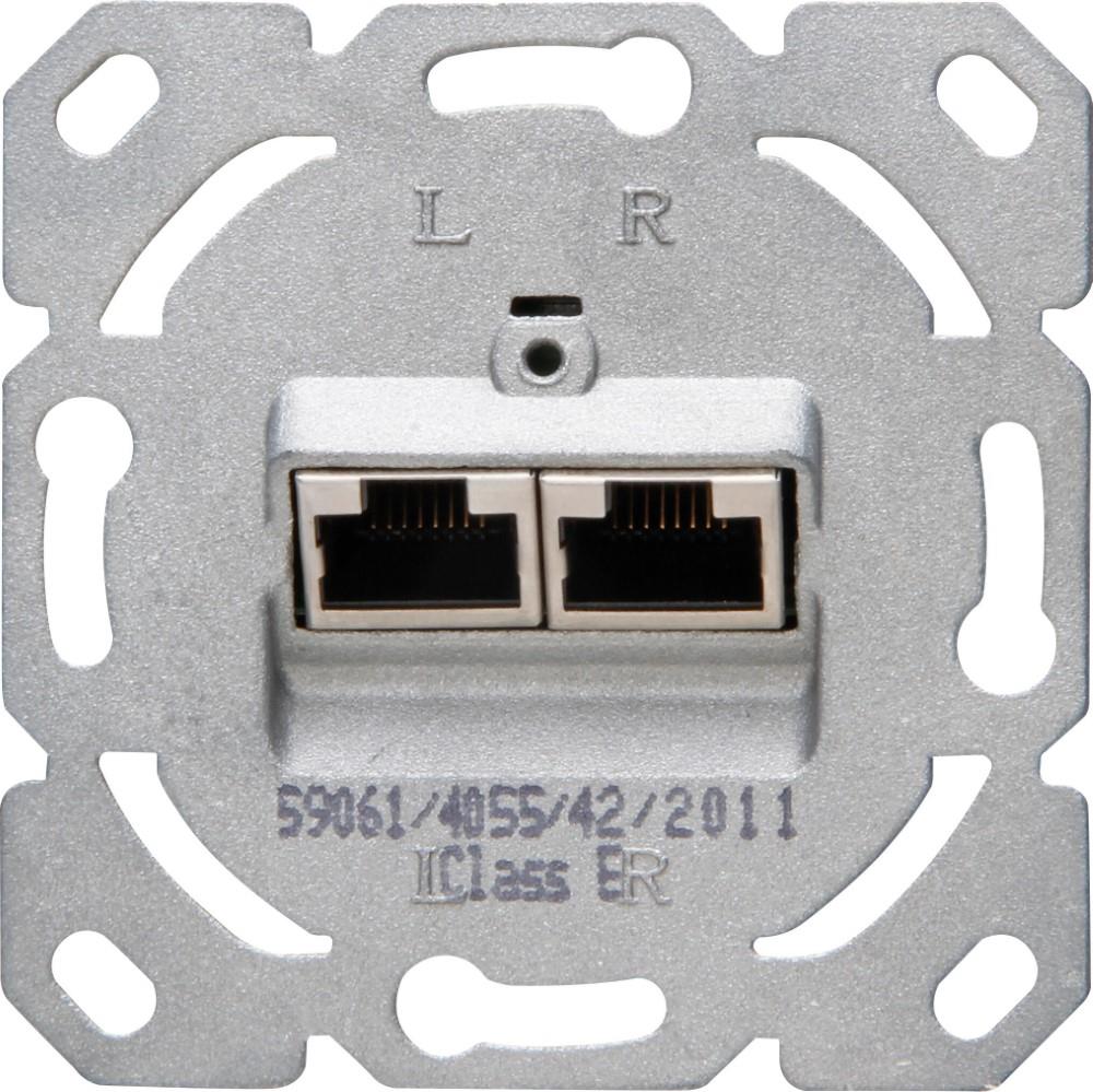 Kopp inbouw unit ISDN CAT6 2-voudig