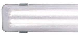 Enzo Nordlux LED SWD Armatuur WORKS met 2x LED tube 18W 4000K wit 120cm 4804285