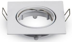V-Tac Inbouw spot verstelbaar 50mm vierkant wit 5013324