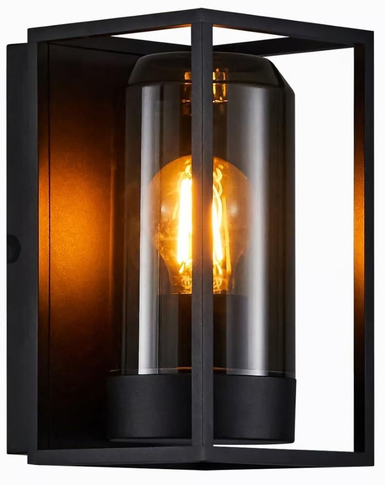 Enzo Nordlux Wandlamp Griffin E27 zwart IP44 4800905