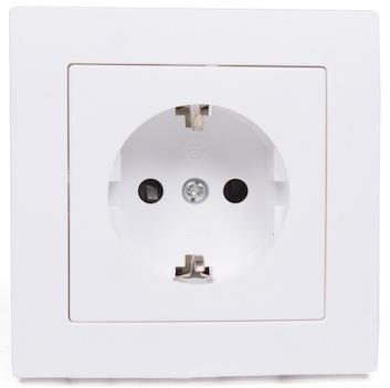 Enzo Benson inbouw stopcontact RA wit 4650010