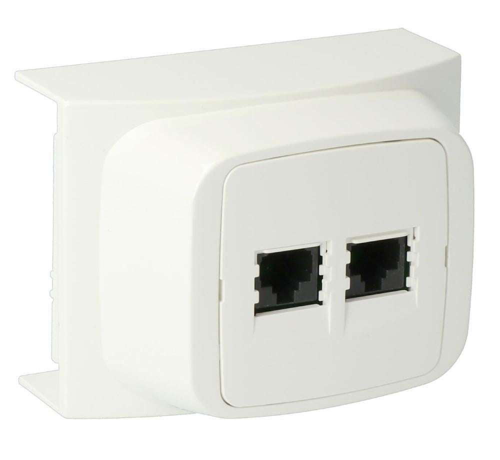 Enzo K40 2v data aansluitpunt wit - 4747265