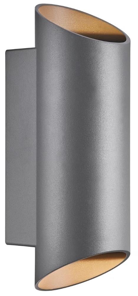 Enzo Nordlux Wandlamp Nico rond 2x GU10 antraciet IP54 4800918