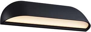 Enzo Nordlux LED Wandlamp Front zwart 8W 3000K IP44 26cm 4800849