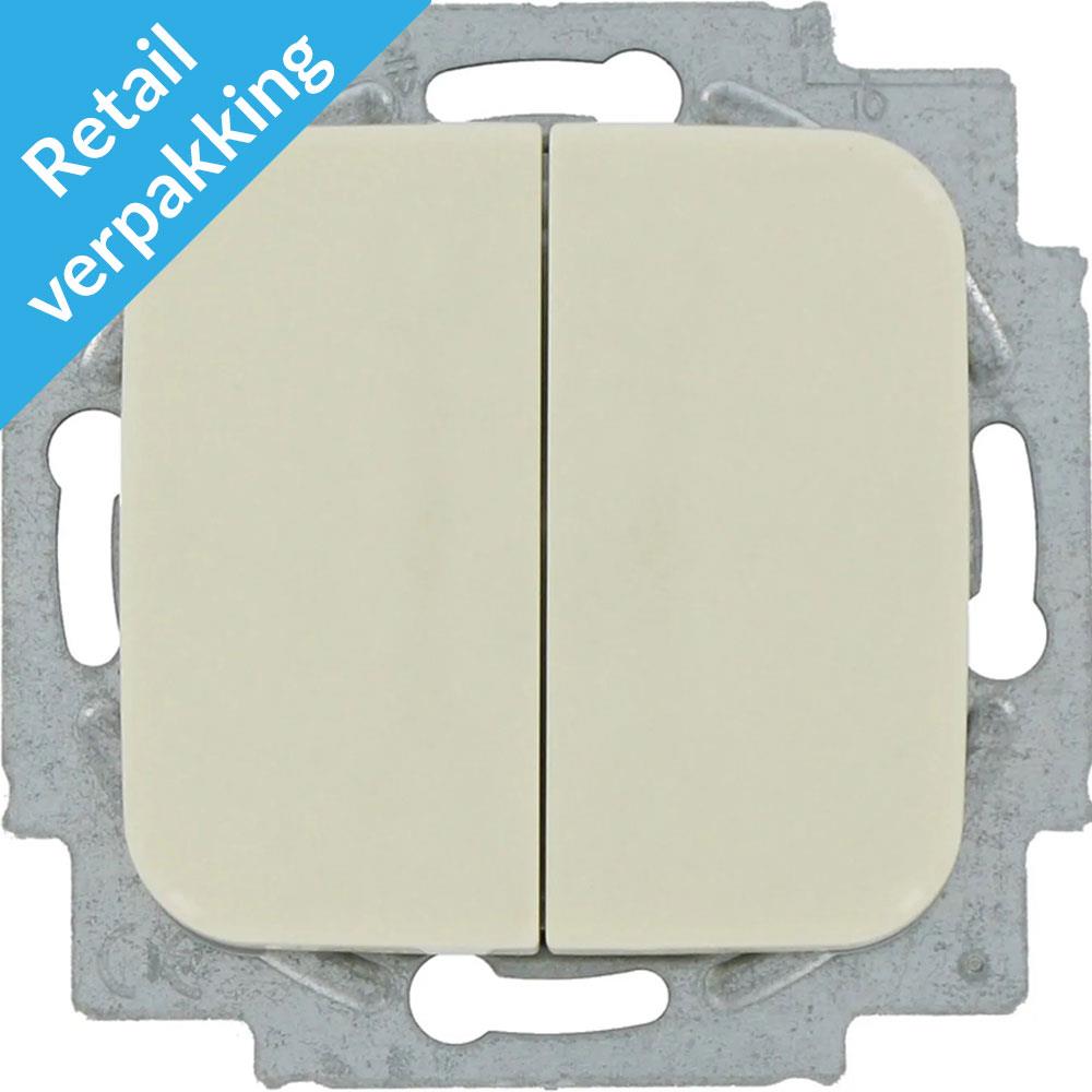 Busch Jaeger CREME serieschakelaar + wip - 4695030