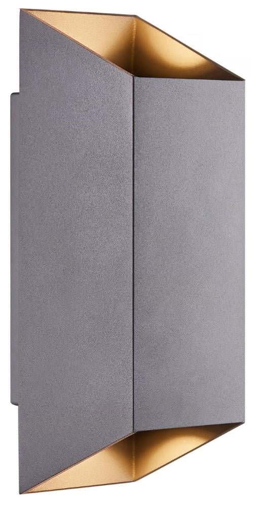 Enzo Nordlux Wandlamp Nico vierkant 2x GU10 antraciet IP54 4800919