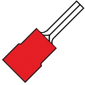Enzo Kabelschoen pen rood 9.5mm 4433120