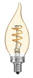 Enzo Nordlux LED tipkaars E14 3-21W 2200K filament spiraal gold dimbaar 2760020