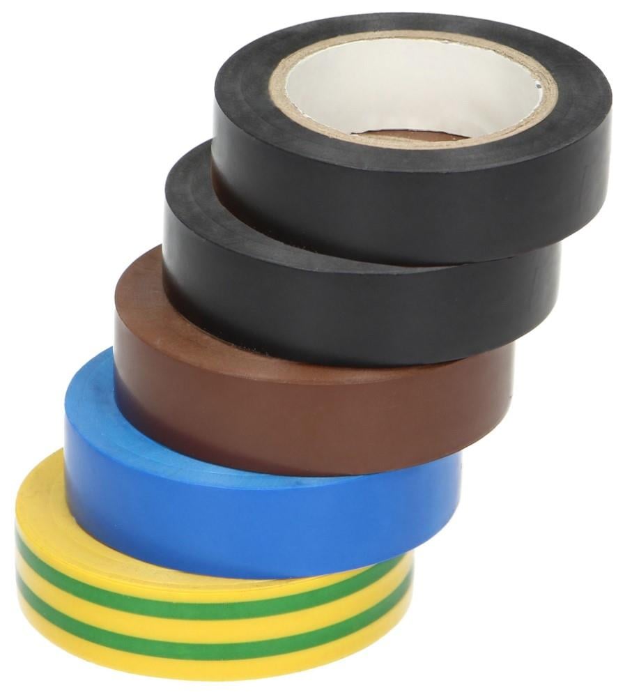 Enzo Isolatietape PVC 19mm set a 5 rollen 20m 4140099