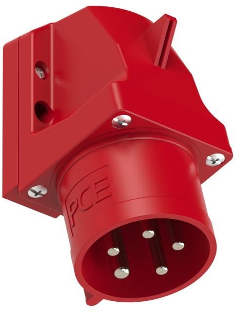 GP CEE 5P 32A 400V opb wcd rood met pennen en fasewisselaar 6313178