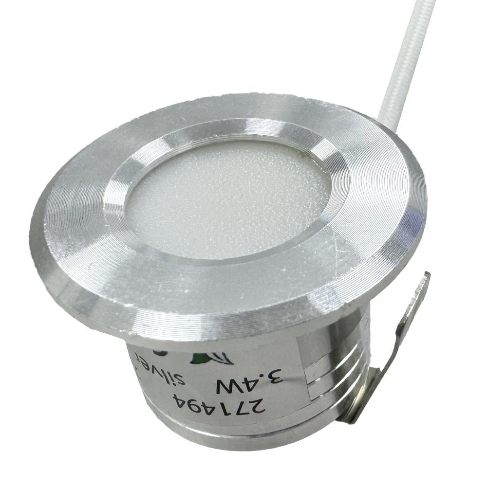 Enzo LED mini inbouwspot 1 5W 2700K 37mm 60gr rond vast geschuurd staal LED4632