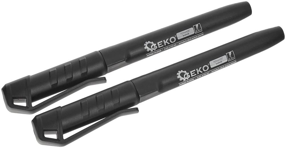 Enzo Geko Permanente bouwmarker zwart 2 stuks 6453350