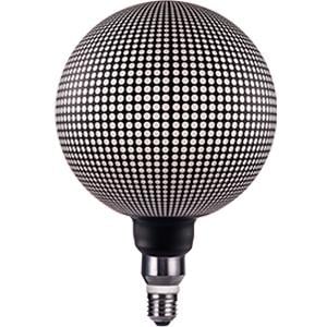 Enzo Nordlux LED Globe G200 E27 5-10W 2700K MAGICIAN stippen zwart 2760450